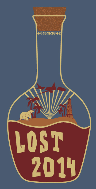 This is my winning entry in the design a logo for the LOST 2014 fan gathering in Hawaii in September 2014